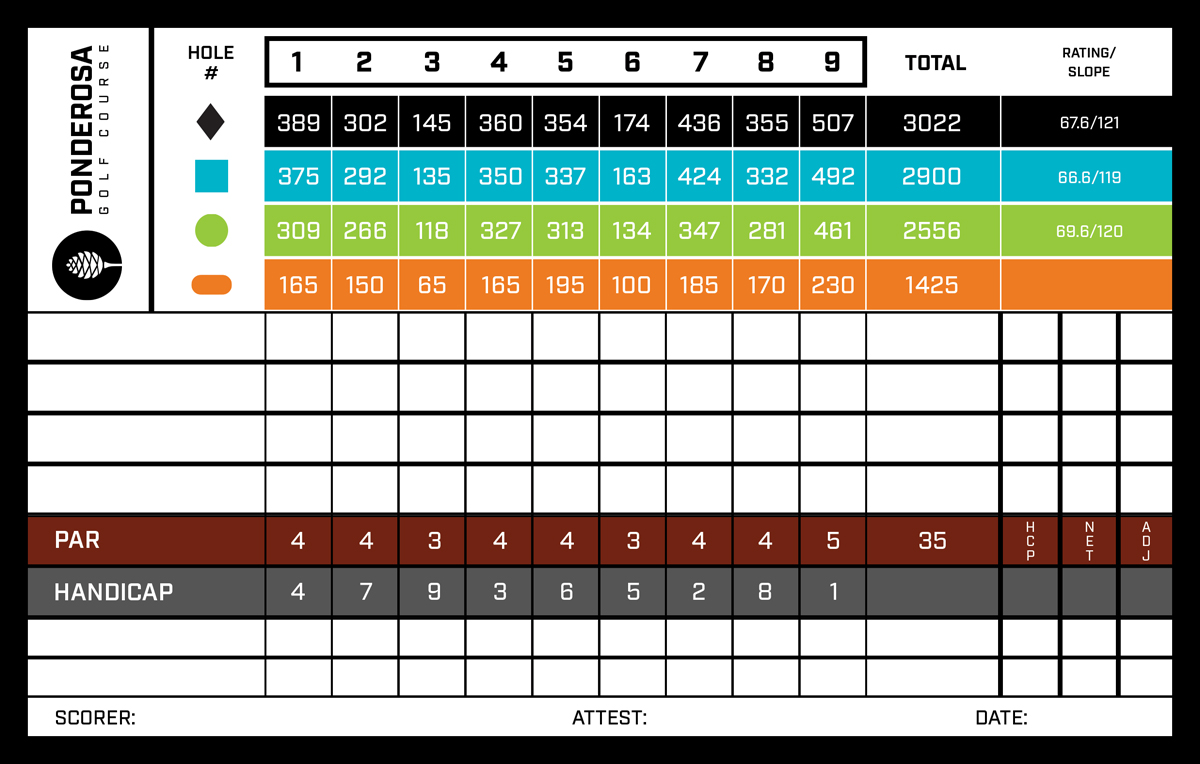 Course Info Ponderosa Golf Course